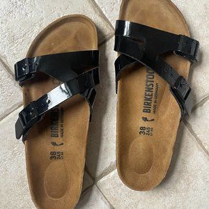 Patent Black Birkenstocks